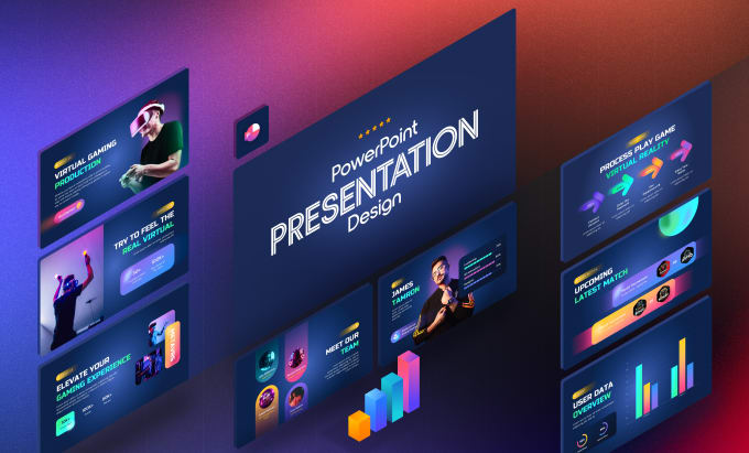 Gig Preview - Do futuristic powerpoint presentation design, pitch deck, keynote