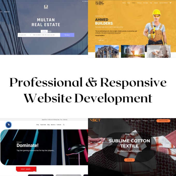 Gig Preview - Do professional and responsive website development for your business