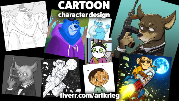 Gig Preview - Create a cartoon character desing