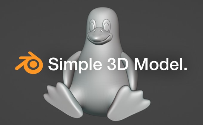 Gig Preview - Create a simple 3d model in blender