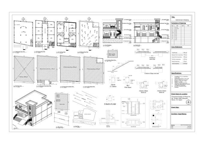 Gig Preview - Design autocad 2d floor plan architectural floor plan