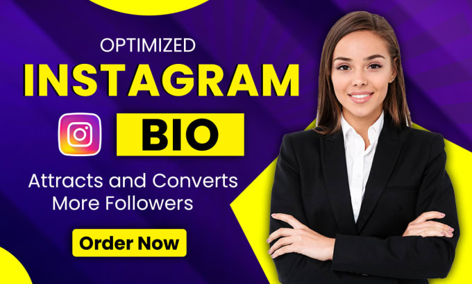 Gig Preview - Write SEO optimized instagram bio that attracts and converts