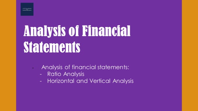 Gig Preview - Do analysis of financial statements