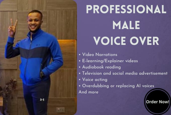 Bestseller - record professional black african american male voiceover