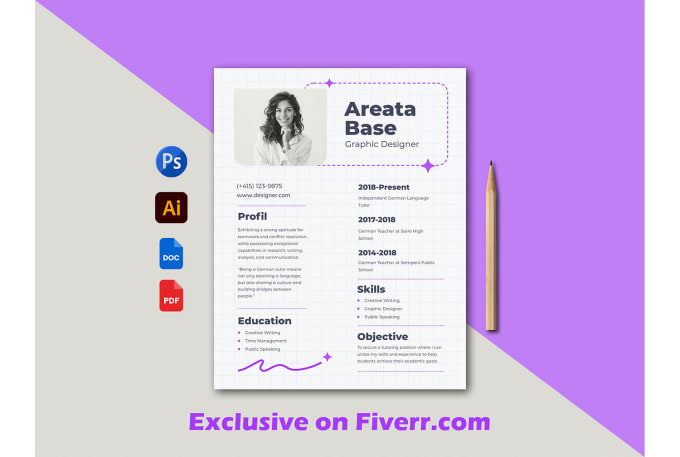 Gig Preview - Design a CV tailored to your career goals