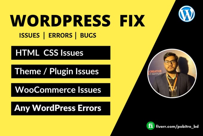 Gig Preview - Fix any wordpress bugs, errors or update plugins