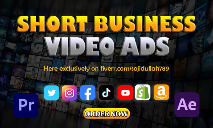 Gig Preview - Make business video ads promo ads commercial ads or tiktok ads