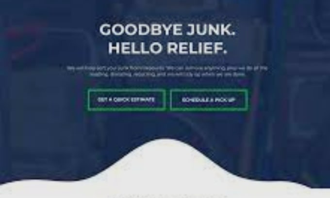 Gig Preview - Build junk removal landing page, dumpster, odoo, hauling or junk removal website