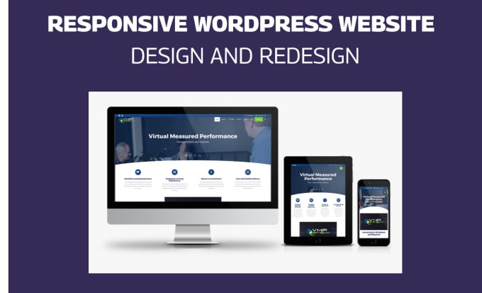 Gig Preview - Redesign or design a responsive wordpress website