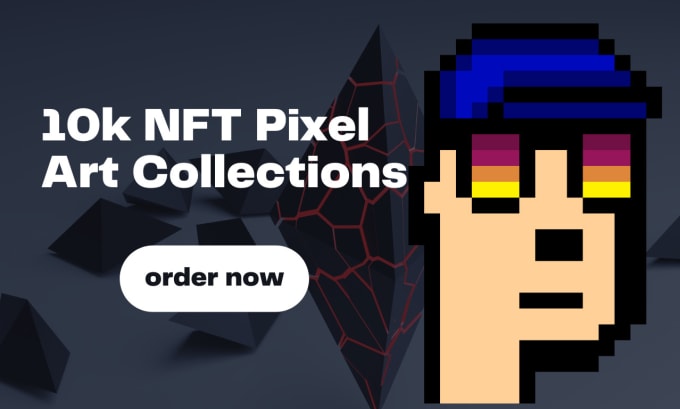 Gig Preview - Design and generate upto 10k pixel art collection nfts