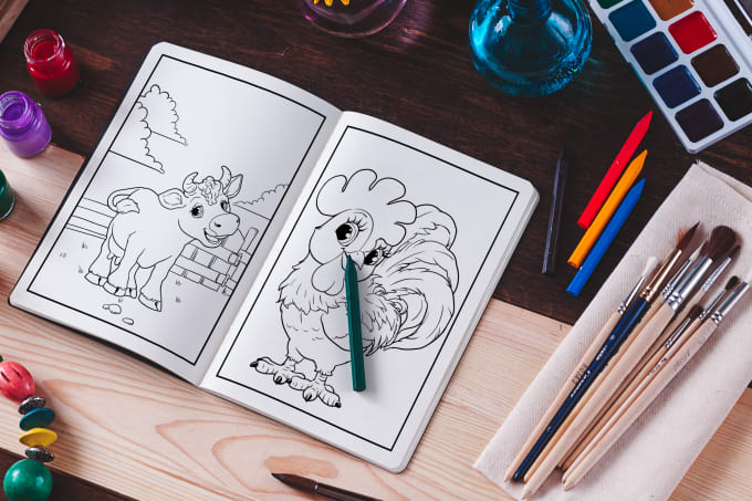 Gig Preview - Do coloring book pages, kids or adult coloring pages