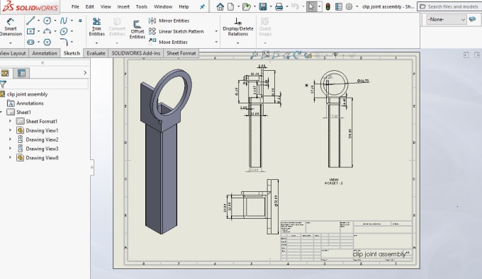 Gig Preview - Create a 2d and 3d model with dimension