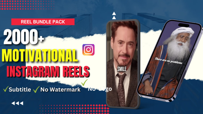 Gig Preview - Provide 2000 HD motivational instagram reels and tiktok