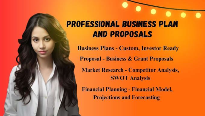 Gig Preview - Create a professional business plan for startups