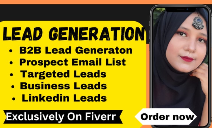 Gig Preview - Do b2b lead generation and prospect email list for you