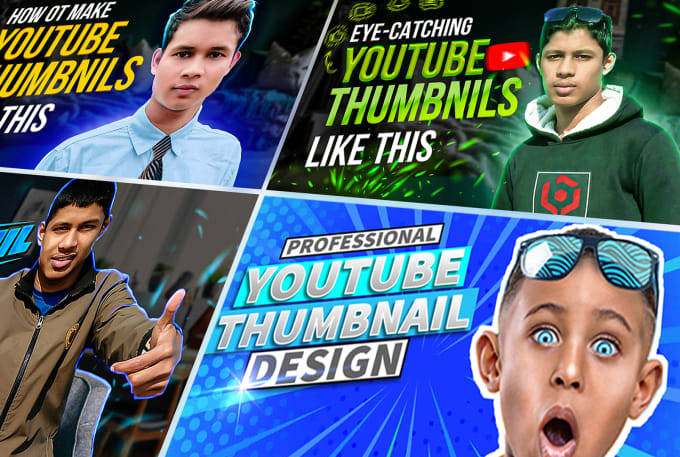 Gig Preview - Design a clickbait youtube thumbnail