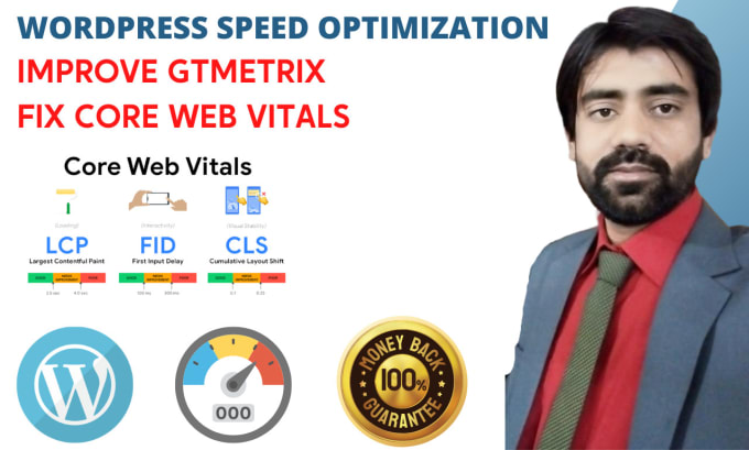 Gig Preview - Improve gtmetrix page speed score and fix core web vitals lcp fid cls