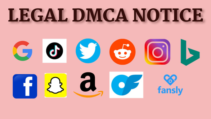 Bestseller - report legal notices to onlyfans tiktok, instagram and other socials under dmca