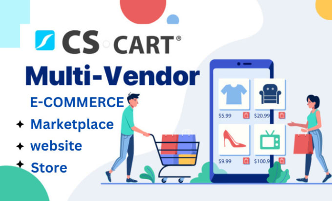 Gig Preview - Develop cs cart multivendor website cs cart ecommerce store cs cart marketplace