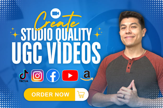 Gig Preview - Create studio quality ugc videos and ads with a spokesperson