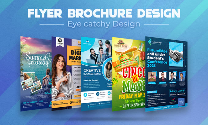 Gig Preview - Design professional digital marketing flyers and brochures