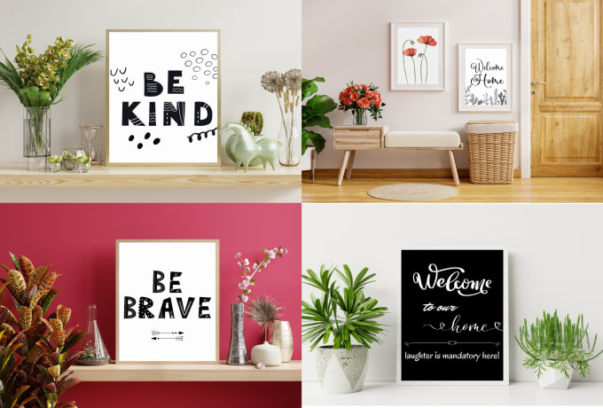 Gig Preview - Create stunning canvas wall art mockups for your business or personal use