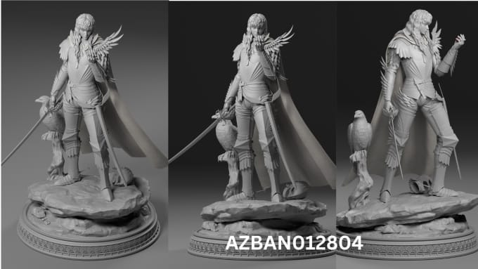 Gig Preview - 3d model for printing, 3d character modeling, 3d game character, 3d modeiing