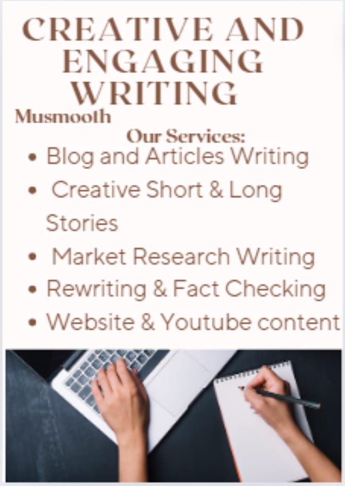 Gig Preview - Provide creative and engaging writing