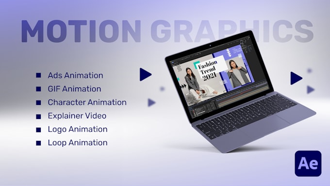 Gig Preview - Edit template or create motion graphics animations