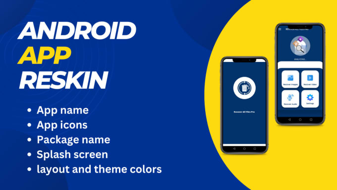 Gig Preview - Reskin redesign your android app and reskin codecanyon