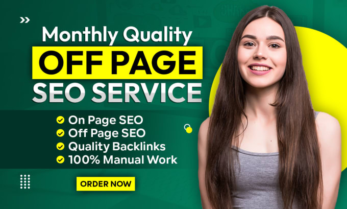 Gig Preview - Do monthly quality off page seo and complete white hat backlinks