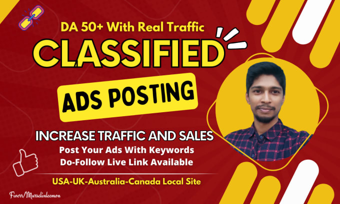 Gig Preview - Post classified ads in top classified ad posting sites