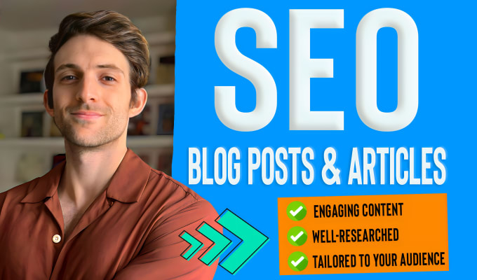 Gig Preview - Write your compelling SEO articles, blog posts and site content