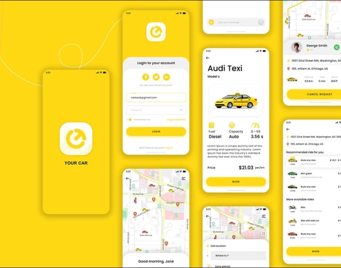 Gig Preview - Develop taxi booking app taxi app uber app taxi booking taxi