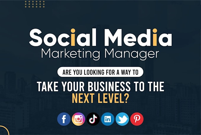 Gig Preview - Be your social media marketing manager