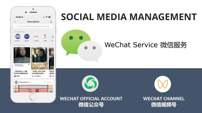 Gig Preview - Set up and manage your wechat official account