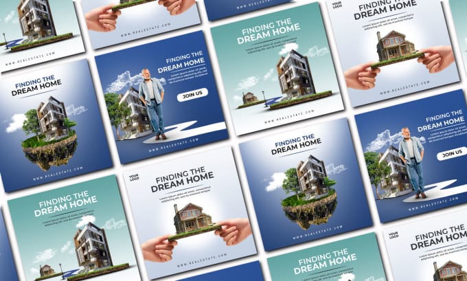 Gig Preview - Design real estate social media ad posters and banner