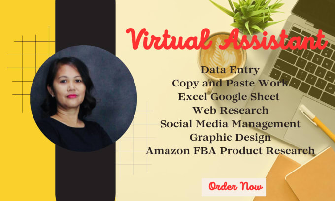 Gig Preview - Be your virtual assistant, data entry, web research