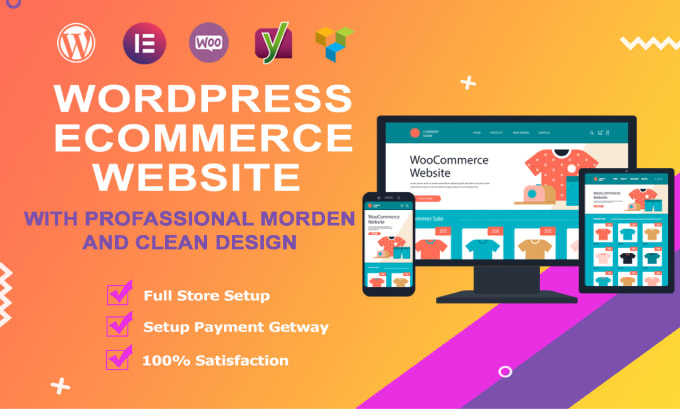 Gig Preview - Create woocommerce website, wordpress ecommerce website or online store