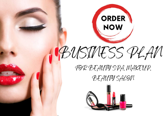 Gig Preview - Write makeup, beauty spa, hair salon, cosmetics business plan