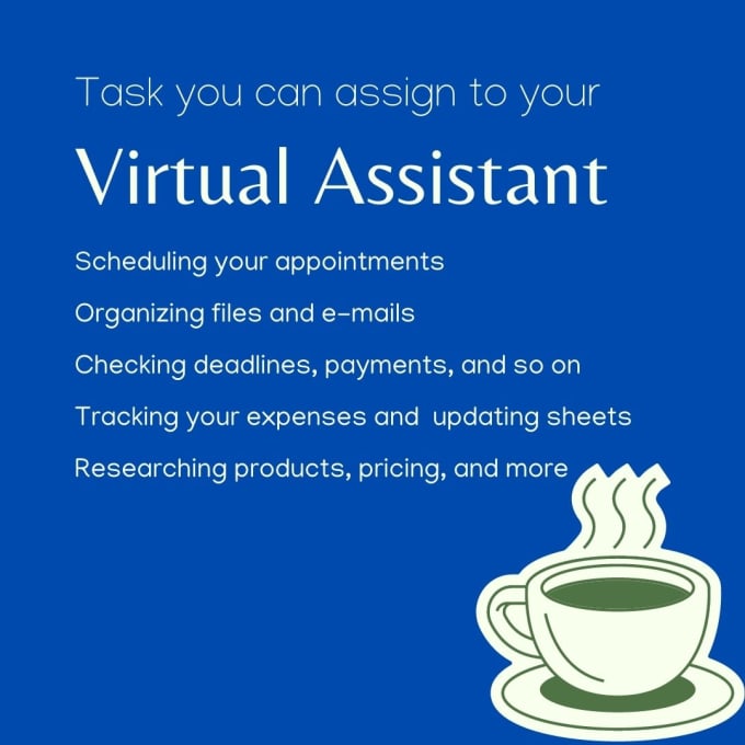 Gig Preview - Be your virtual assistant for administrative needs, data entry, and web research