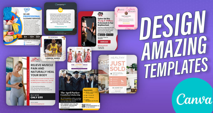 Gig Preview - Provide premium canva templates for attractive social media carousel posts