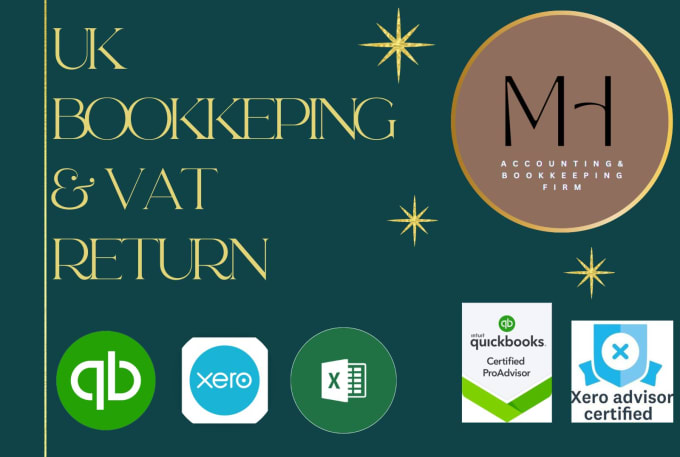 Gig Preview - Do UK bookkeeping and vat return using quickbooks and xero