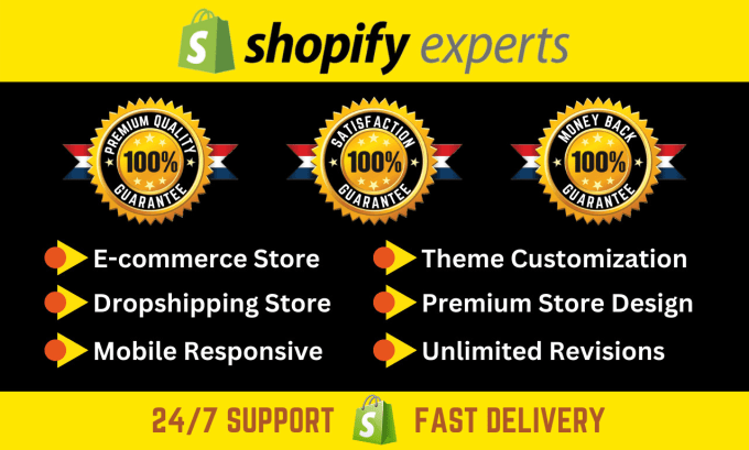 Gig Preview - Build ecommerce shopify website and theme customization