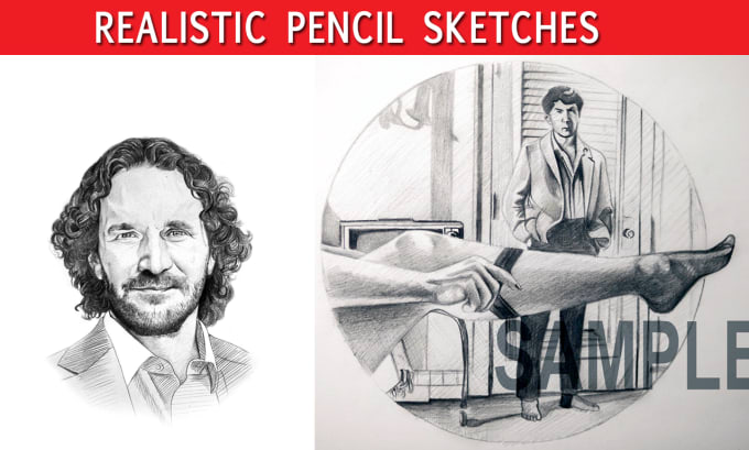 Gig Preview - Draw pencil sketch portraits and illustration