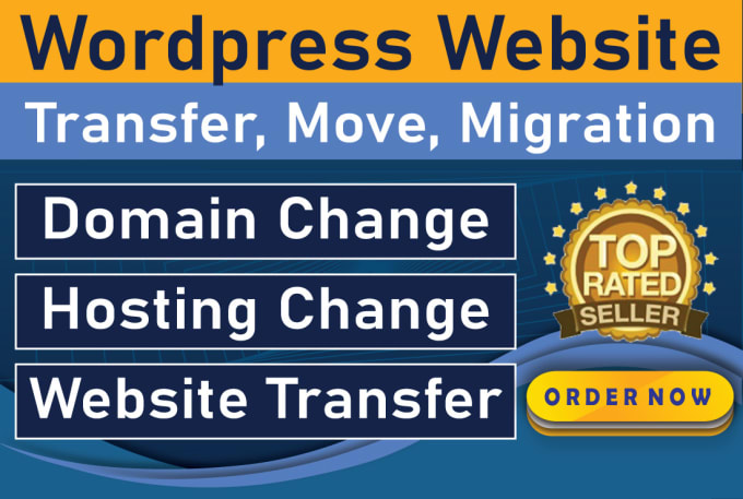 Gig Preview - Transfer, migrate or move your wordpress website to a new hosting or domain 24h