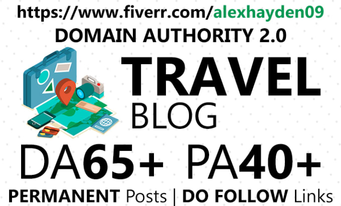 Gig Preview - Submit guest post in travel blog da 65 plus