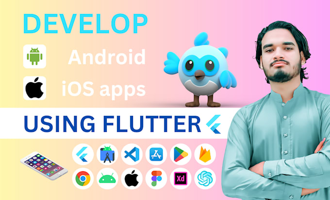 Gig Preview - Develop flutter mobile app for android and ios