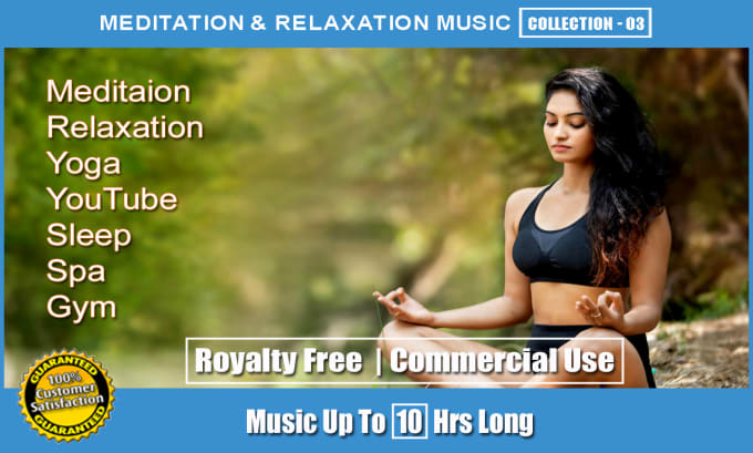 Gig Preview - Offer meditation relaxation sleep yoga music each 10 hours long commercial use