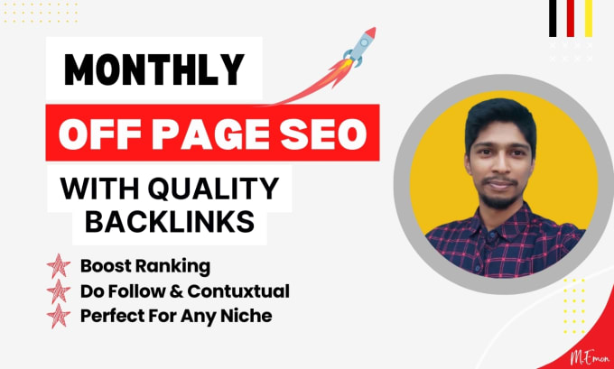 Gig Preview - Do complete monthly off page SEO services with white hat link building